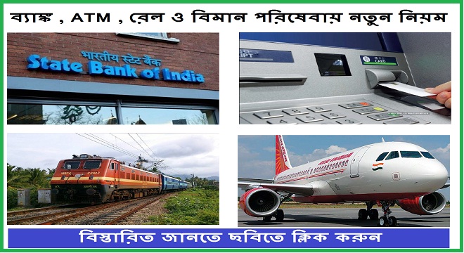 Several New Rules In Banking Rail Airways ATM
