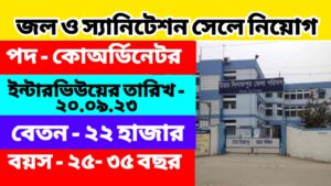 Zila Parishad Vacancy : রাজ্যের জল এবং স্যানিটেশন সেলে কর্মী নিয়োগ