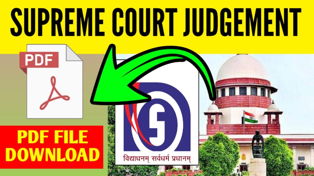 NIOS DELED Supreme Court Judgment today PDF File Download
